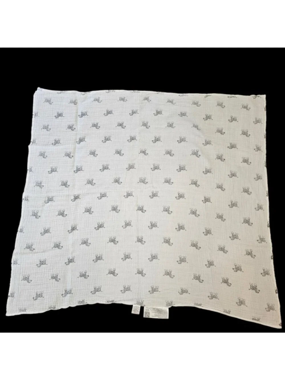 Amazing Baby Blanket Zebra Muslin Cotton Thin White Gray Swaddle‎ Unisex